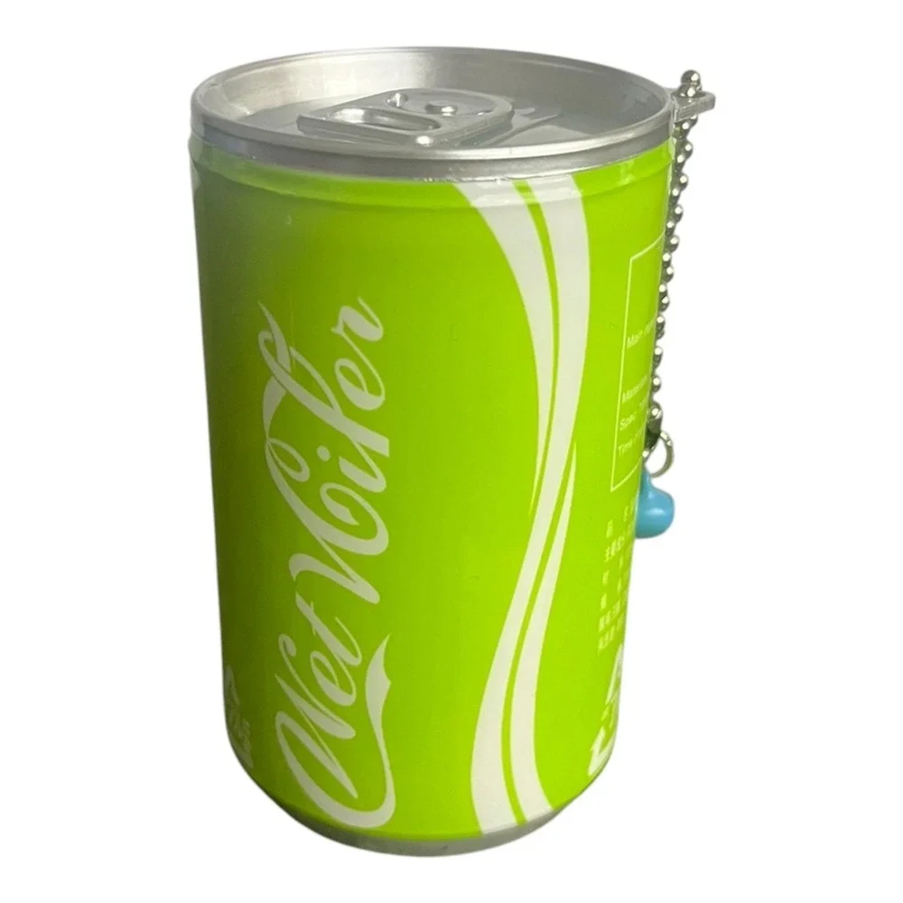 Wet Wiper Portable Hand Sanitizer Wipes Can Keychain Lime Green